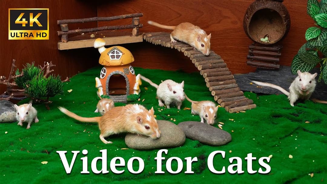 Cat TV: Hide & Seek Mayhem with Family Mice – The Mice Are Too Fast! | Catflix