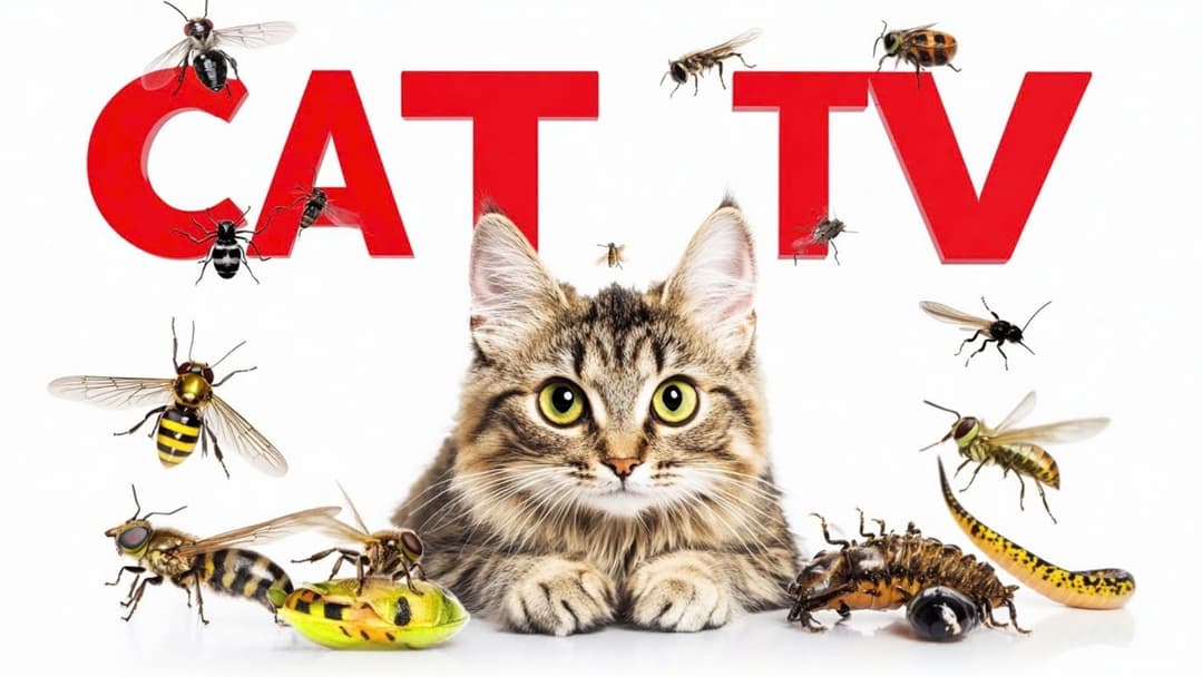 CAT GAMES | That Will Keep Your Cat Entertained Episode 8 | 3 HOURS 🐝🐞🦋🦎🦜🐭🧵