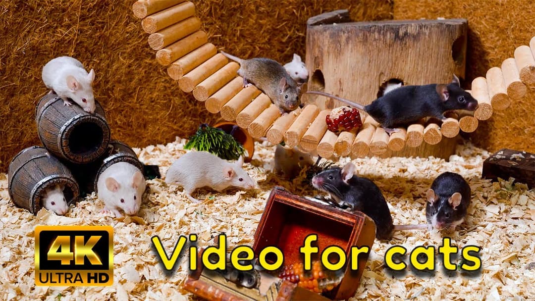 Cat TV 4K: The Great Tiny Escape from the Barrel! | Hide & Seek