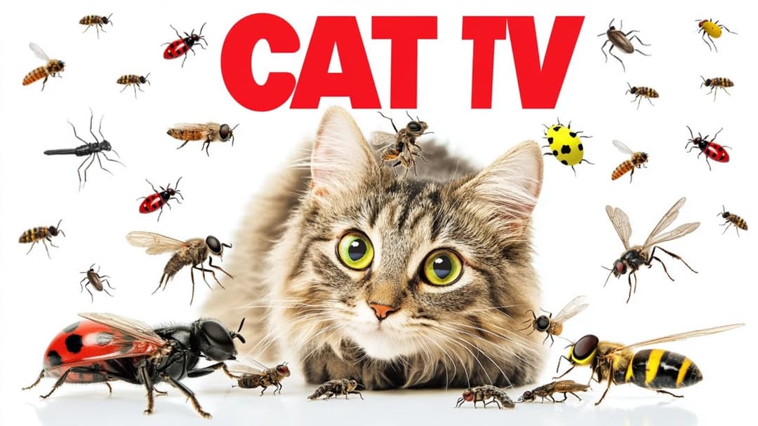 CAT GAMES | Keep Your Furry Friend Active and Happy Ep7 | 3 HOURS 🐝🐞🦋🦎🦜🐭🧵