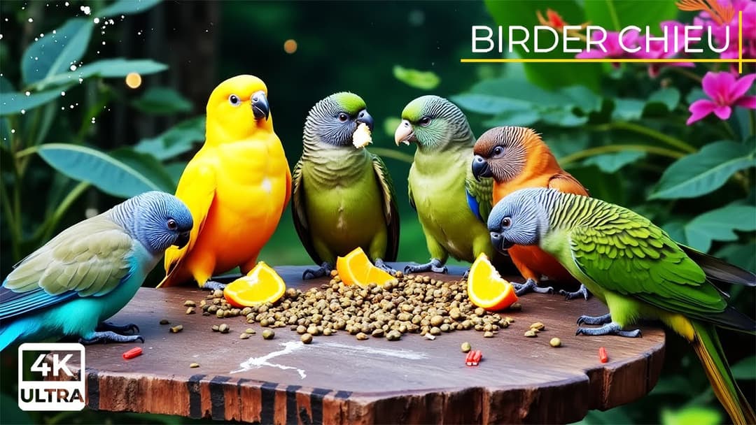 Cat TV for Cats to Watch 😺🐦 Adorable Birds and Squirrels in Harmony 🐿 Cat Games