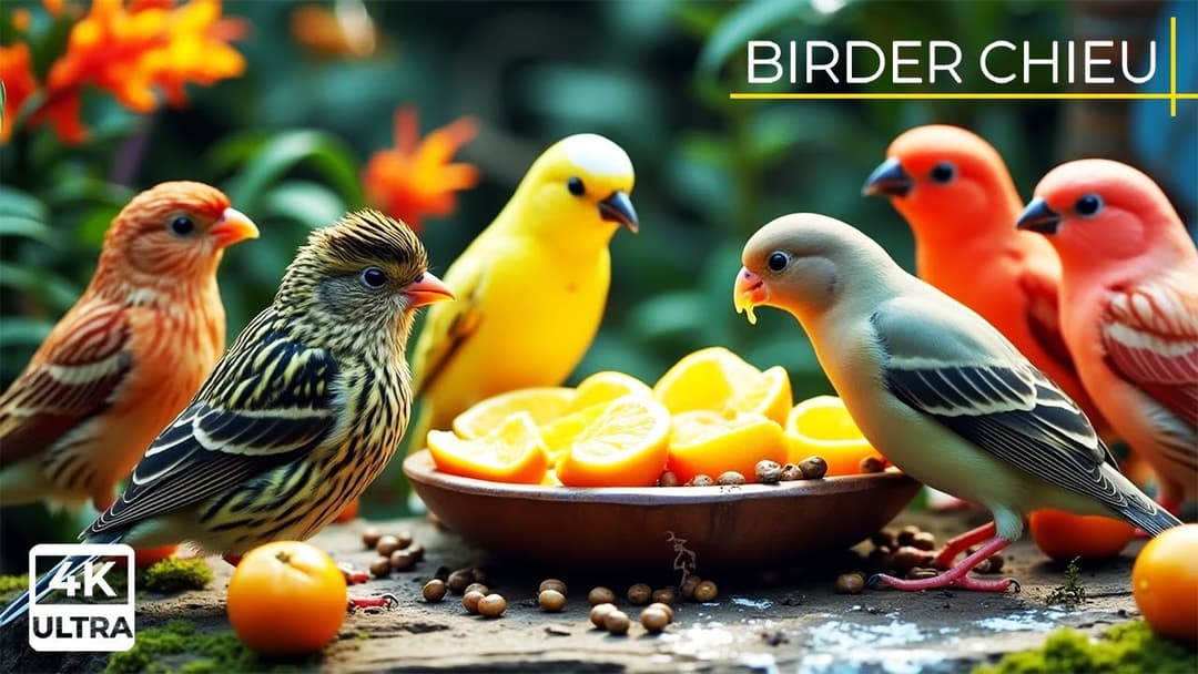 🔴 Birds & Squirrels Throw a Patio Party🕊️🐿️ Live 12 Hours in Ultra HD 😺
