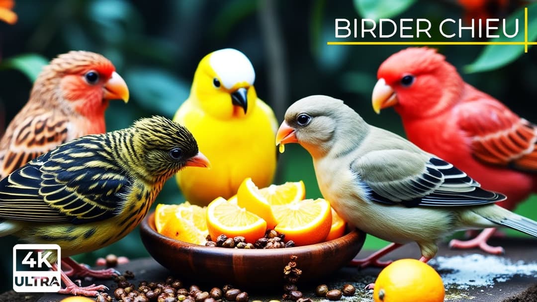 🔴😸  Birds & Squirrels Around the Feeder After the Rain🕊️🐿️ Live 12 Hours in Ultra HD 😺