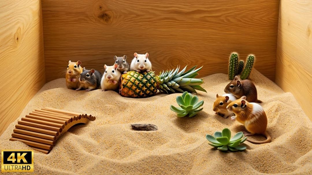 Interactive Cat TV: Mice Hide and Seek Fun! 4k UHD 60fps