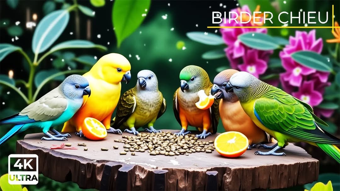 🔴😸 Shy Birds & Persistent Squirrels 🕊️🐿️ Live 12 Hours in Ultra HD 😺