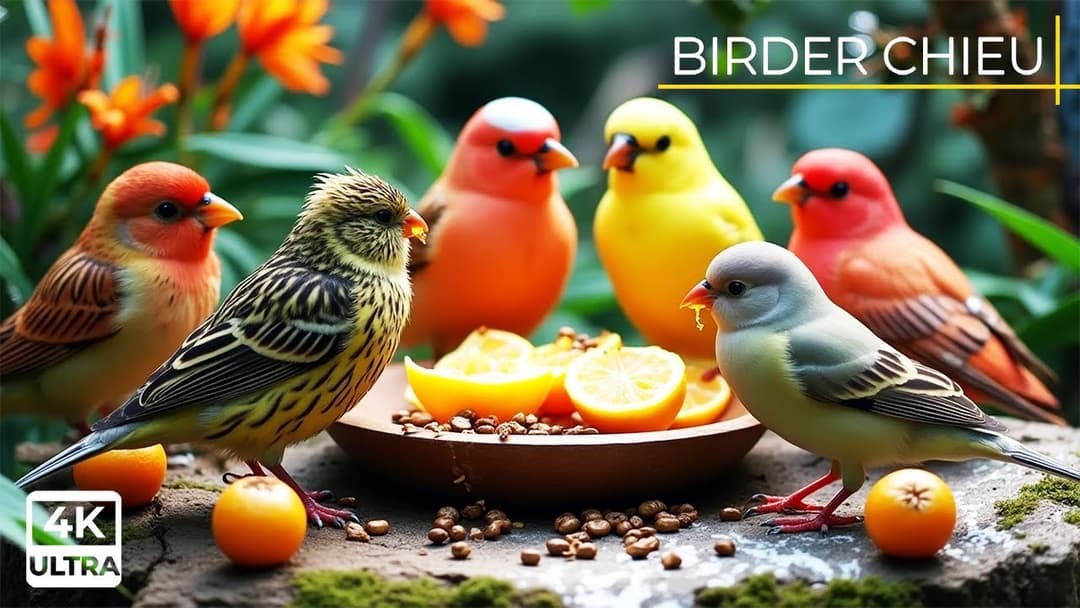 🔴 Birds & Squirrels Visit the Birdtable in Spring 🕊️🐿️ Live 12 Hours in Ultra HD 😺