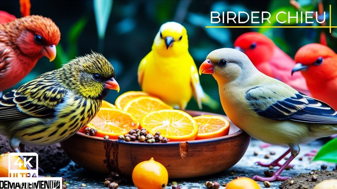 🔴😸 Birds & Squirrels Throw a Outdoor Party🕊️🐿️ Live 12 Hours in Ultra HD 😺