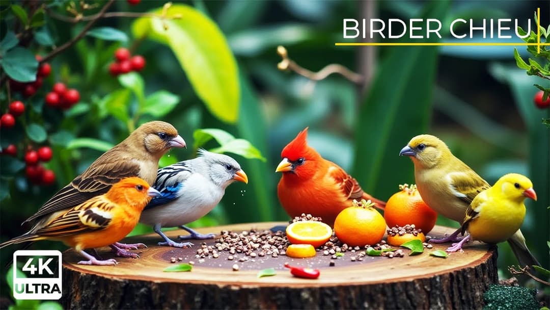 🔴😸 Birds & Squirrels Gather for a Rock Festival🕊️🐿️ Live 12 Hours in Ultra HD 😺