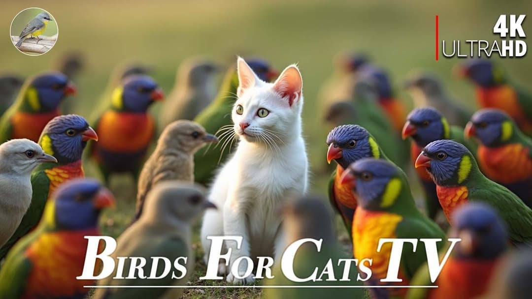 Cat TV for Cats 😻 Perfect Birds and Squirrels 🐿4 Hours 4K HDR
