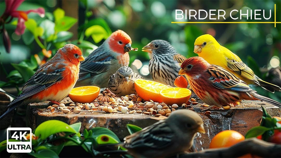 Birds & Squirrels Explore the Forest in Harmony 🕊️ Fun Video for Cats 😺