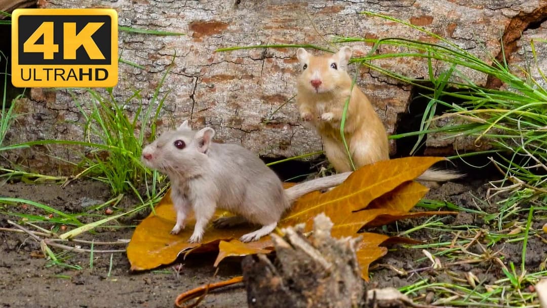 Cat TV: Tiny Mice on a Hide & Seek Adventure - 3 Hours 4K UHD | Catflix