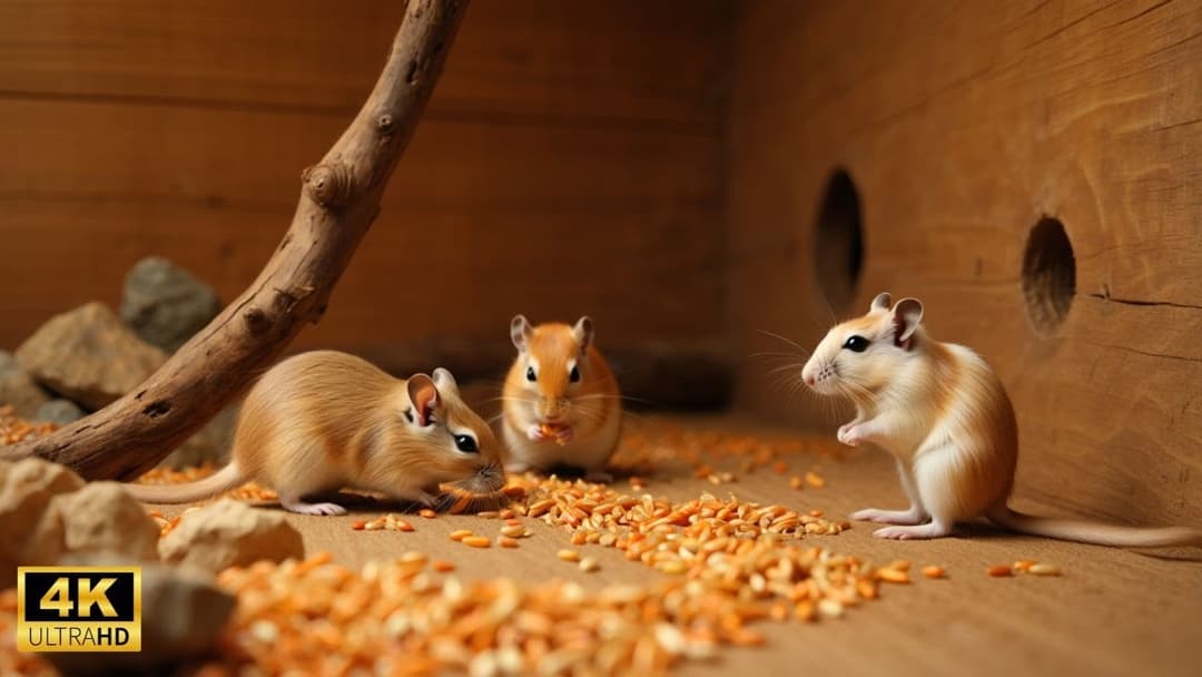 Interactive Cat TV: Mice Hide and Seek Fun! 4k UHD 60fps