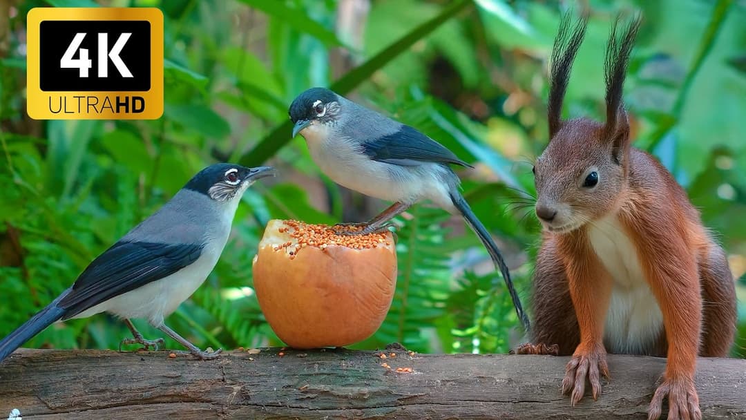 [NO ADS] Cat TV for Cats to Watch 😺🐦Birds & Squirrels in Playful Harmony 🐿️ Videos for Cats to Watch