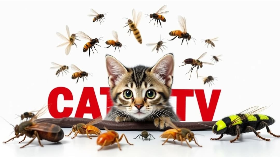 CAT GAMES | Keep Your Furry Friend Active and Happy Ep34 | 3 HOURS 🐝🐞🦋🦎🦜🐭🧵