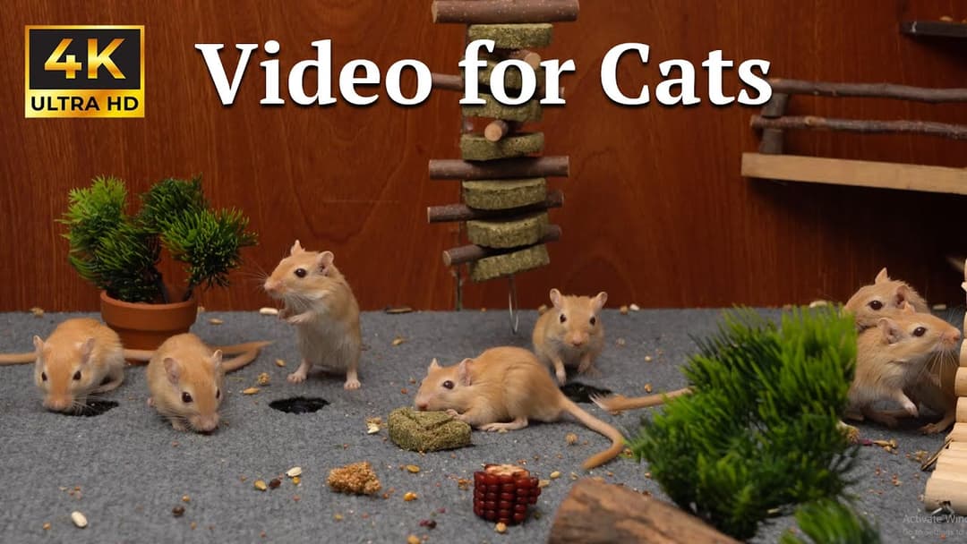 Catflix: Watch Tiny Mice Sneak & Hide – Pure Cat TV Hide & Seek Entertainment!